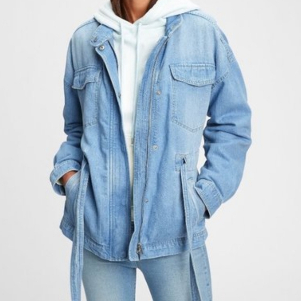 Gap Utility Light Blue Denim Jacket NWT Sz XL